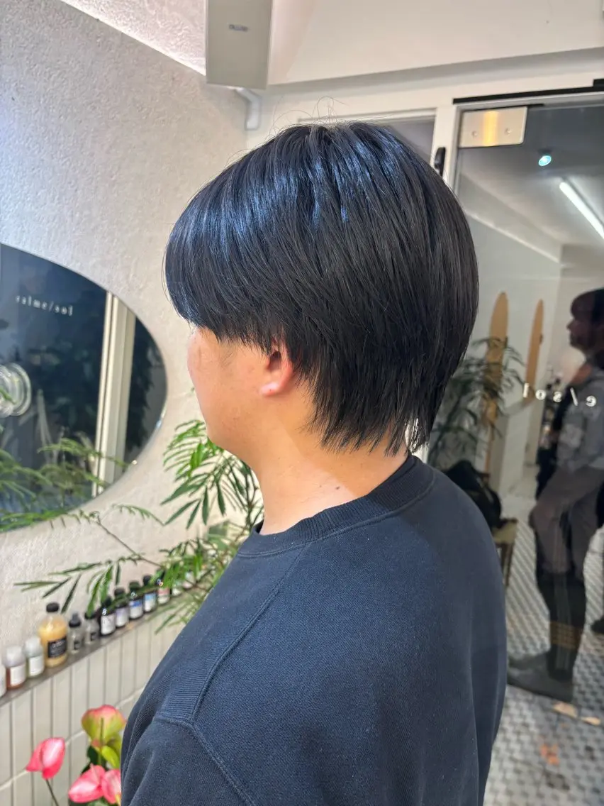 ショート リン🔔ボブ cut まろやかベージュ🤎のヘアスタイル