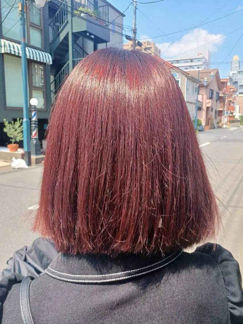 ミディアム ヘアカラー 名前のない美容室 船橋店のヘアスタイル