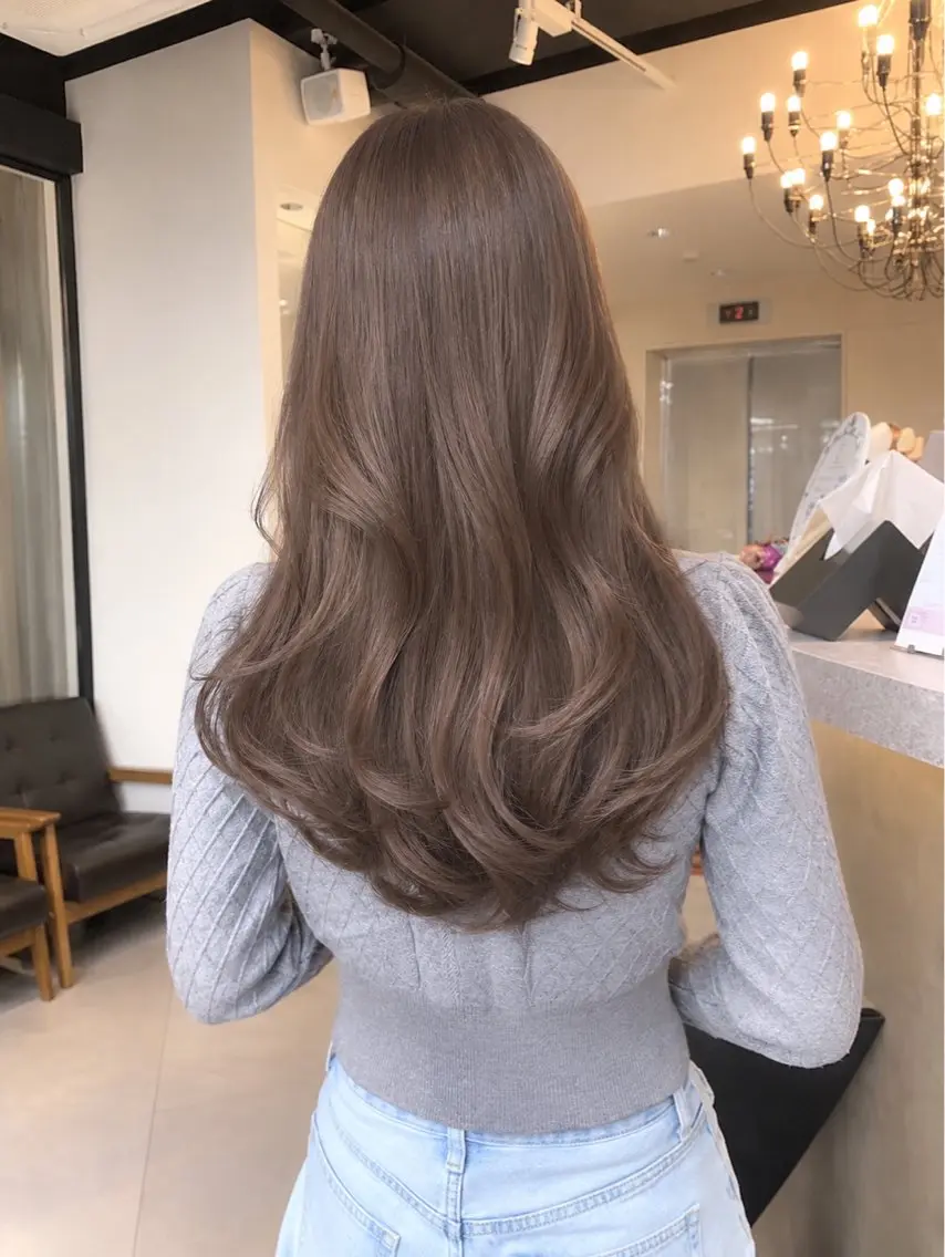 ロング カラー カット ヘアカラー トリートメント レイヤー/ダブル カラー🩶ひかるのヘアスタイル