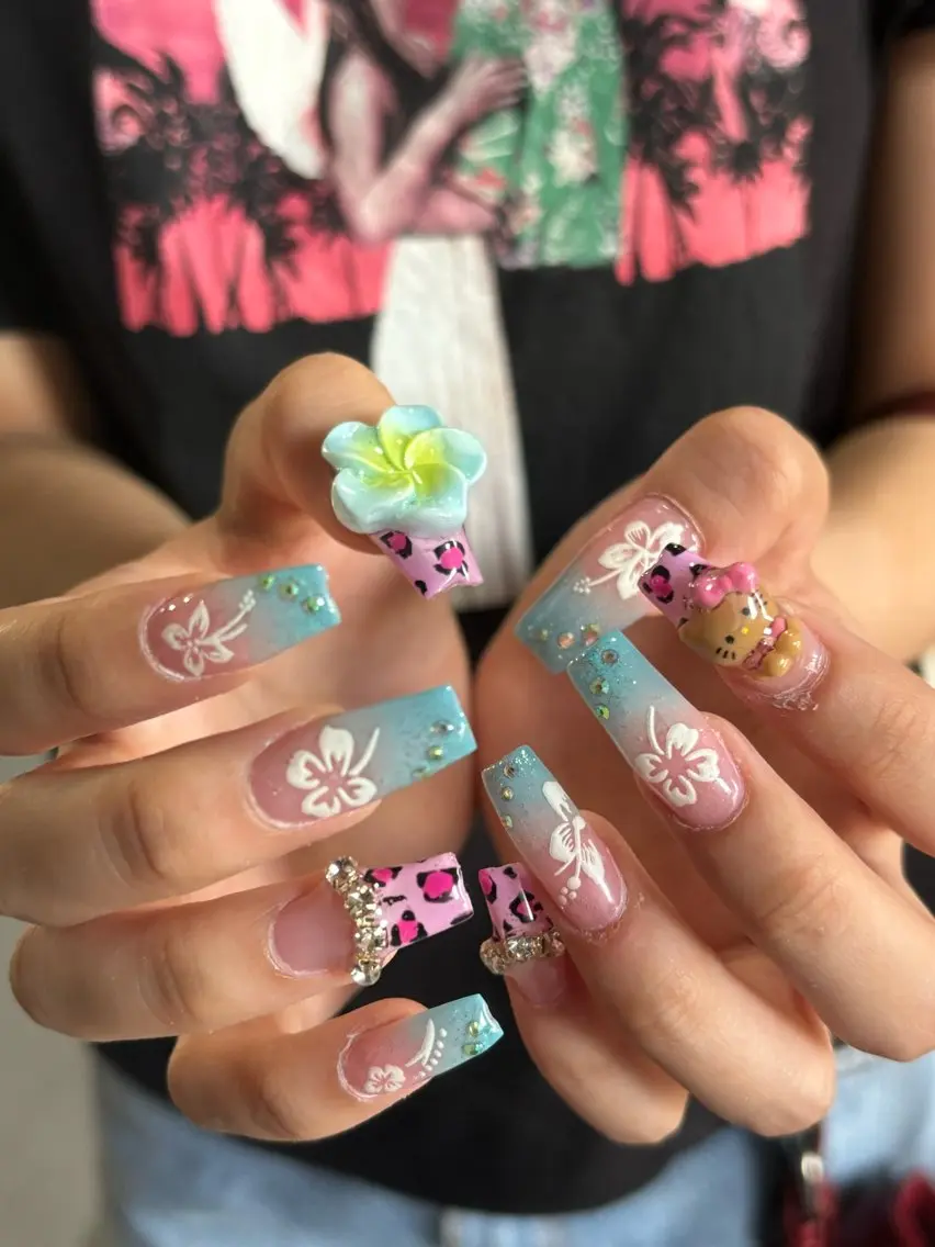 【指先格上げ長さだし10本+フルアート60min🍒 （美フォルム込） ¥12,500】の写真