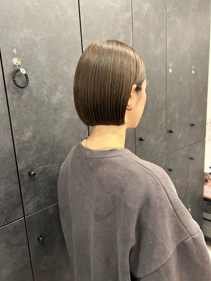 ミディアム カット ヘアカラー トリートメント 似合わせcut ◎ 倉橋実咲のヘアスタイル