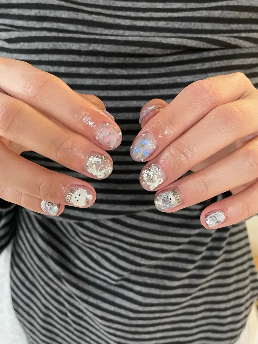 ショート ハンドネイル LBnail.sae /おえかきネイルのネイルデザイン