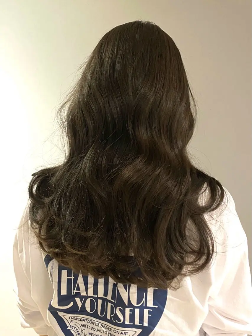 ロング カラー カット ヘアカラー トリートメント トレンド/天神大名 カラー特化/レイヤーのヘアスタイル