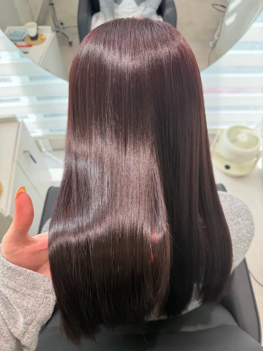 ロング カラー ヘアカラー トリートメント IENA髪質改善 honokaのヘアスタイル