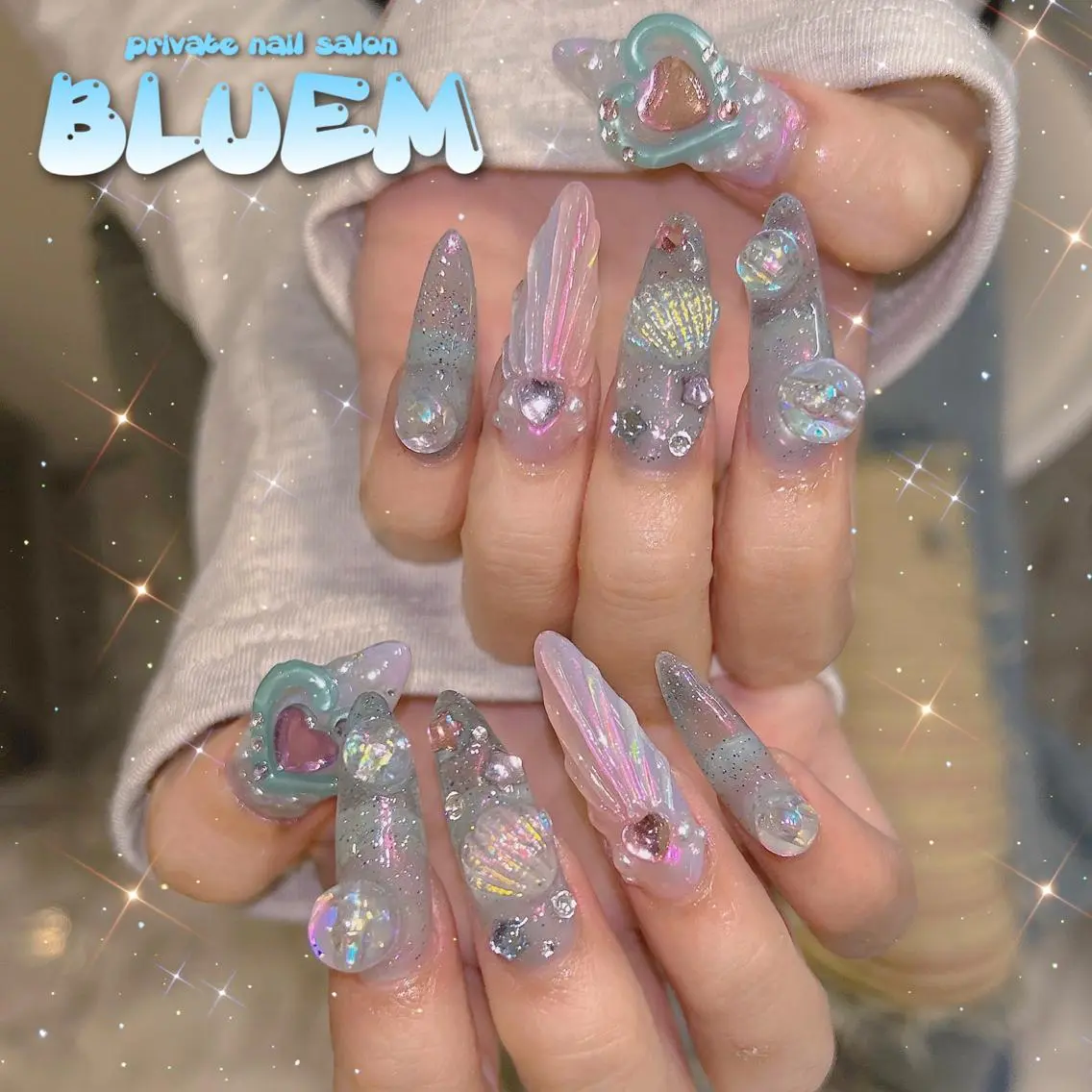 ネイル ハンドネイル BLUEM なな🐶のネイルデザイン