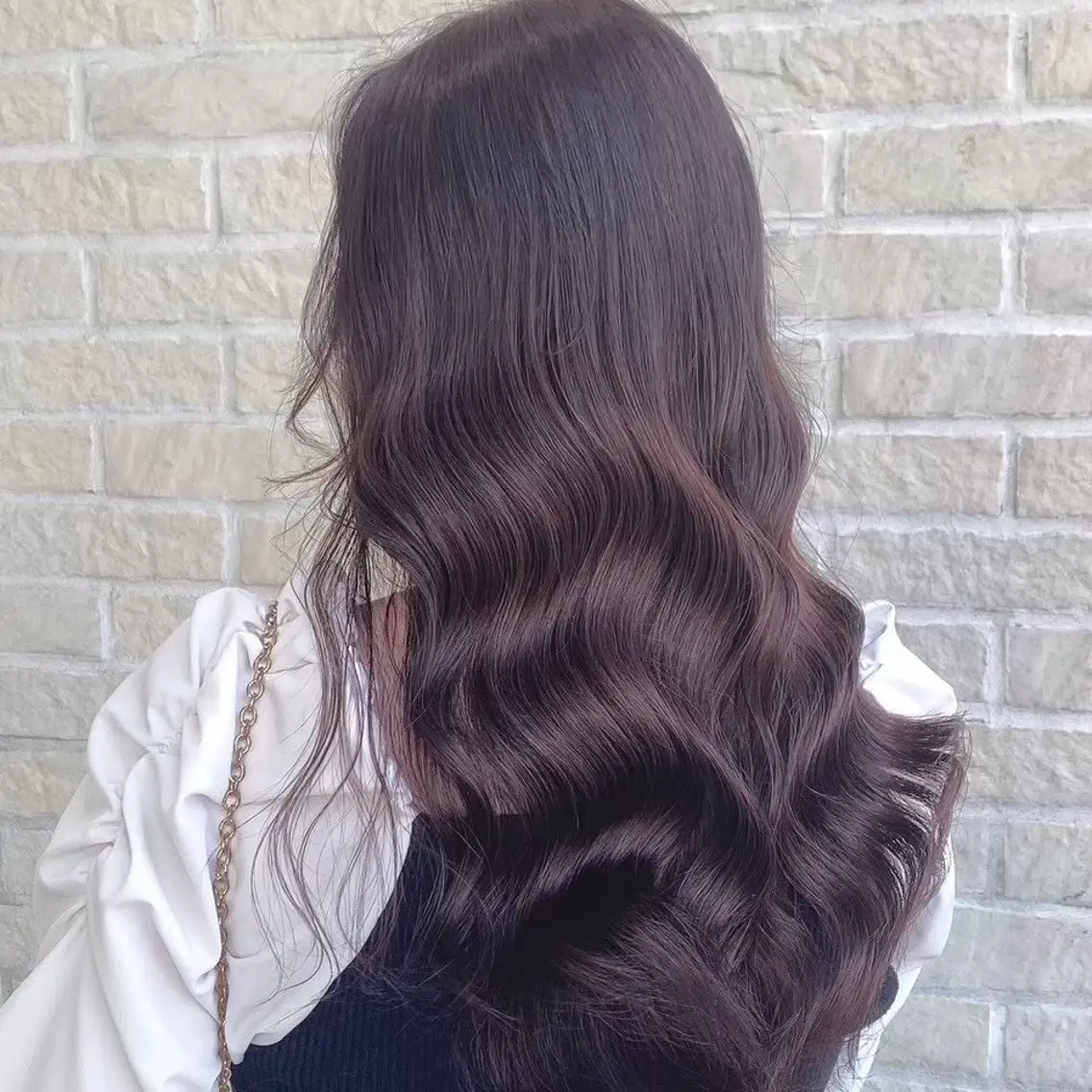 ロング カラー 縮毛矯正/ワンカラー モデル募集🫧羽夏のヘアスタイル
