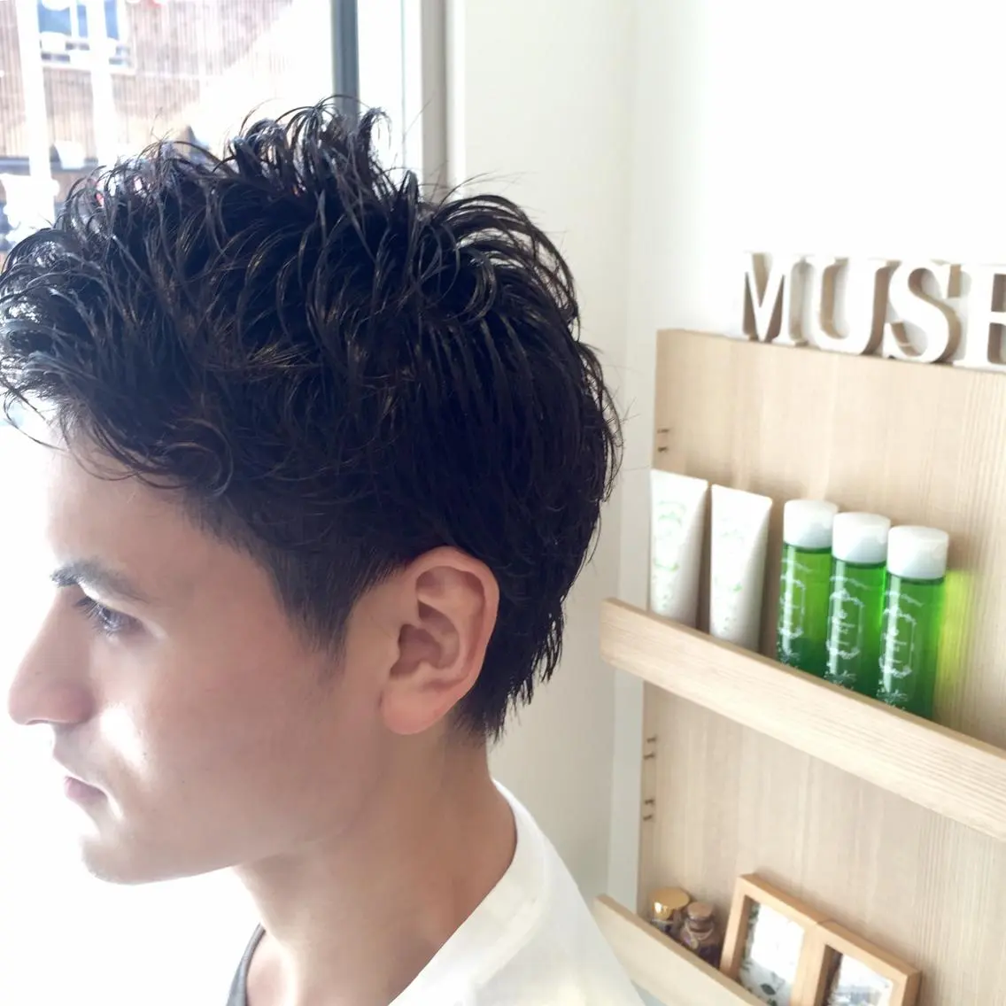 ショート パーマ メンズ メンズパーマ スズキ シオリのヘアスタイル