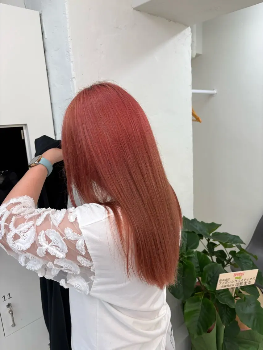 ロング ヘアカラー 縮毛矯正 トリートメント 透明感カラー / 代官山🎀ねねのヘアスタイル
