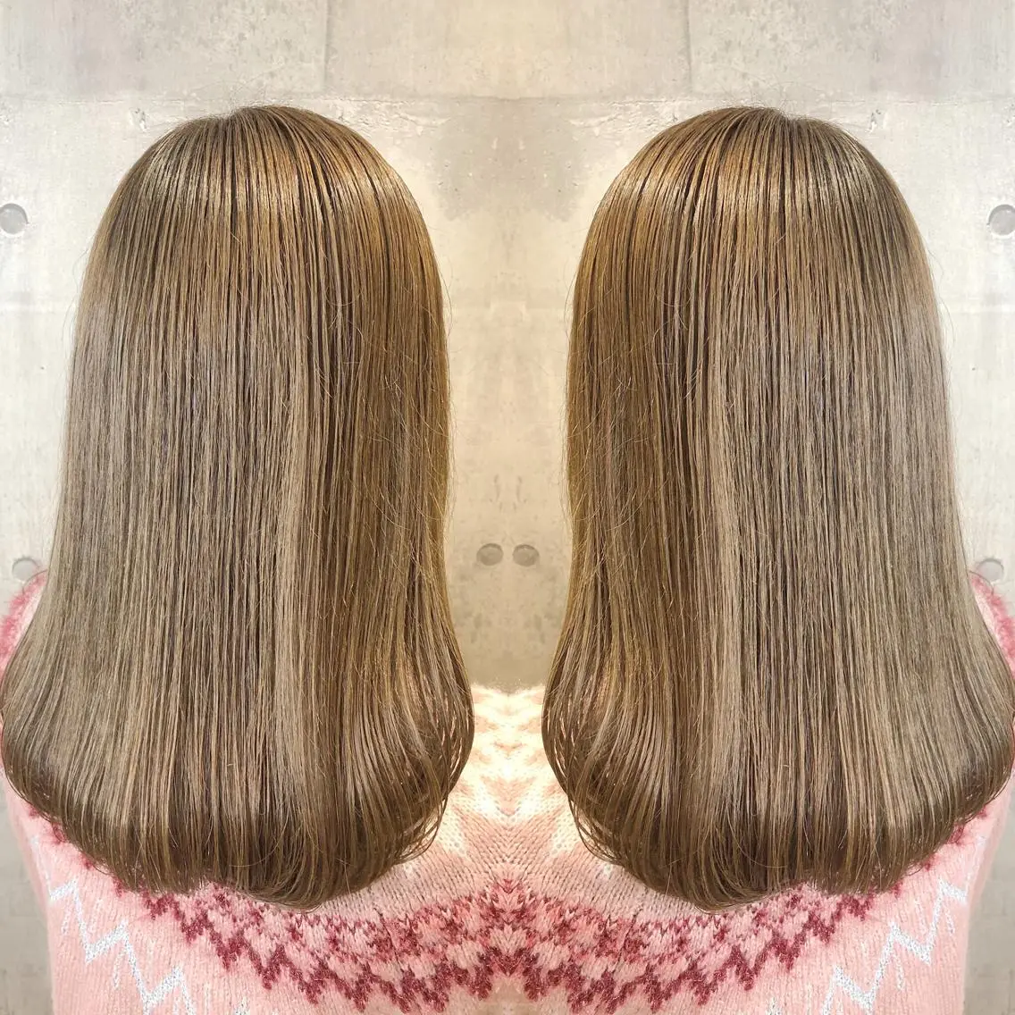 セミロング カラー パーマ ヘアアレンジ メンズ キッズ ネイル マツエク・マツパ ヘアカラー EnBlesS西宮 マンツーマン神道有基のヘアスタイル