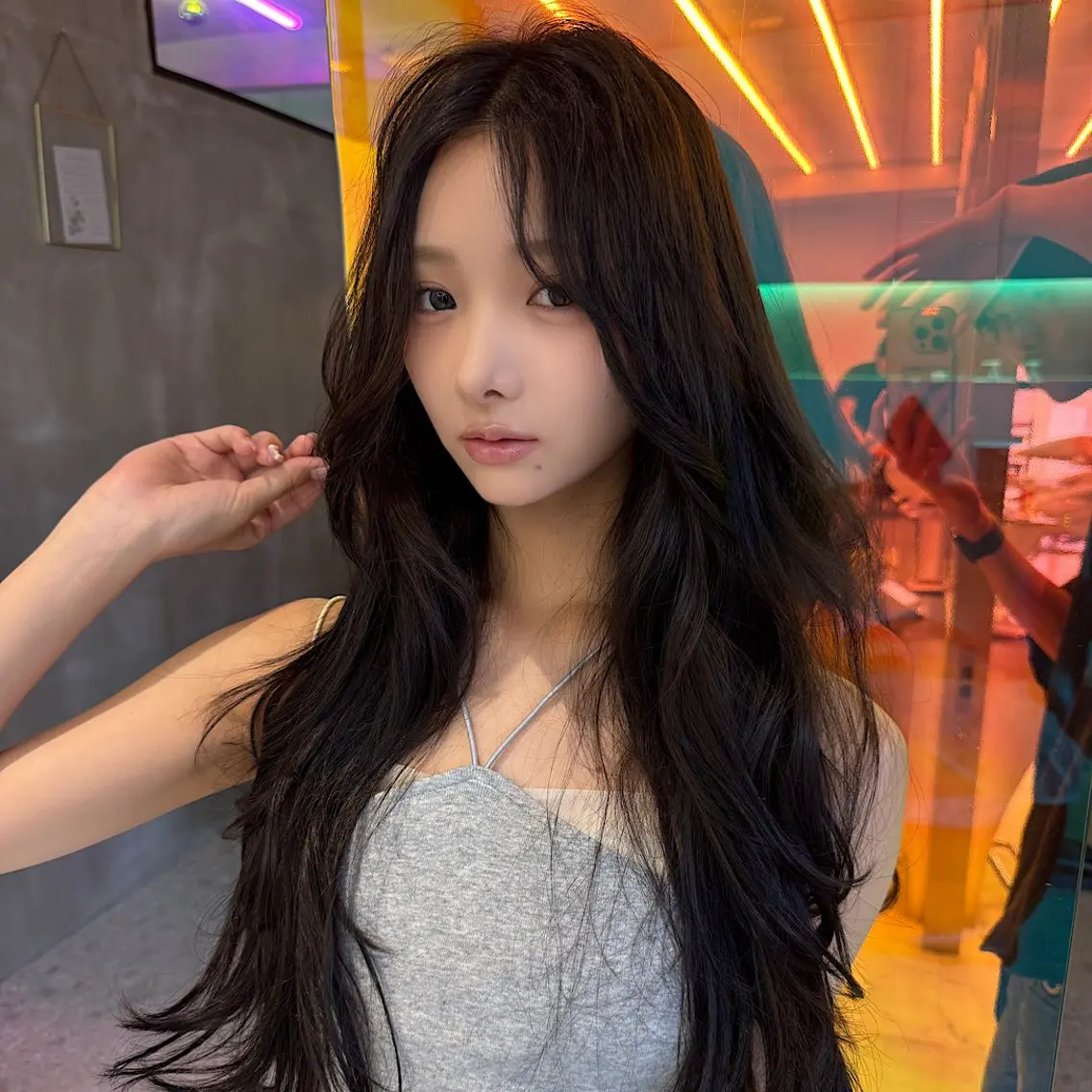 セミロング カット ヘアカラー トリートメント 💎韓国レイヤー/ 髪質改善💎武村侑哉のヘアスタイル
