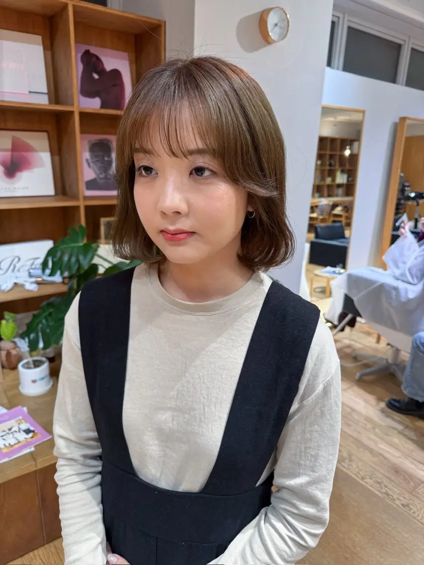 ショート パーマ デジタルパーマ カット パーマ 大橋 芽衣のヘアスタイル