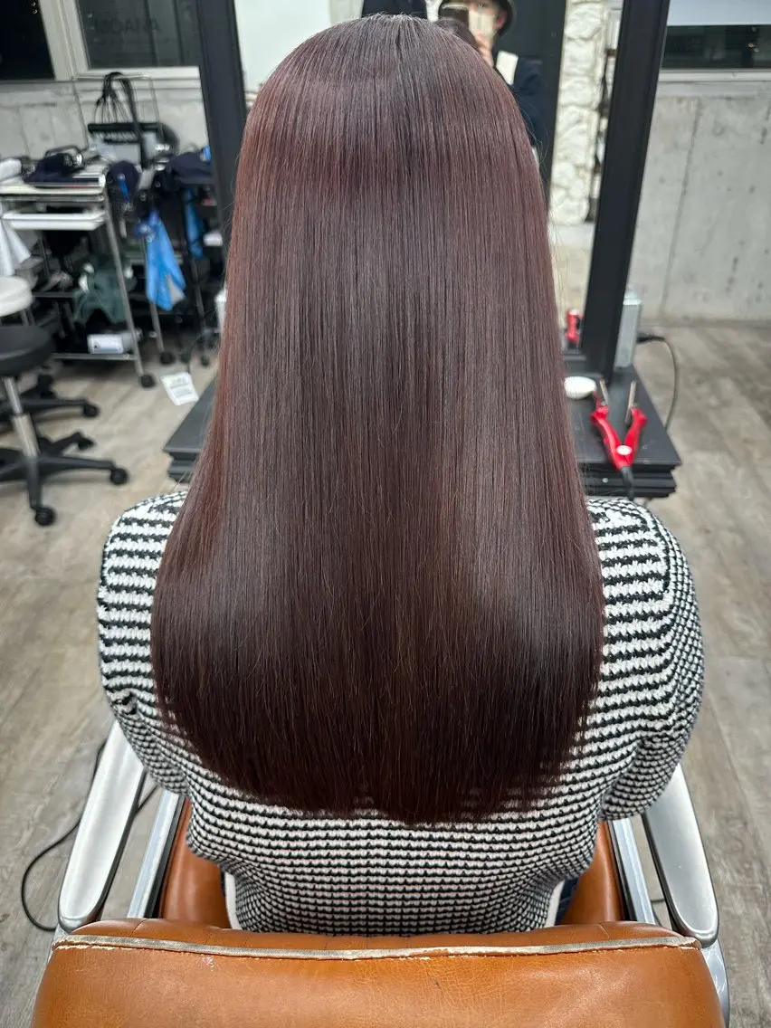 セミロング カラー トリートメント カット ヘアカラー トリートメント 川口髪質改善ウルトワ 🌈毛島健樹🌈のヘアスタイル