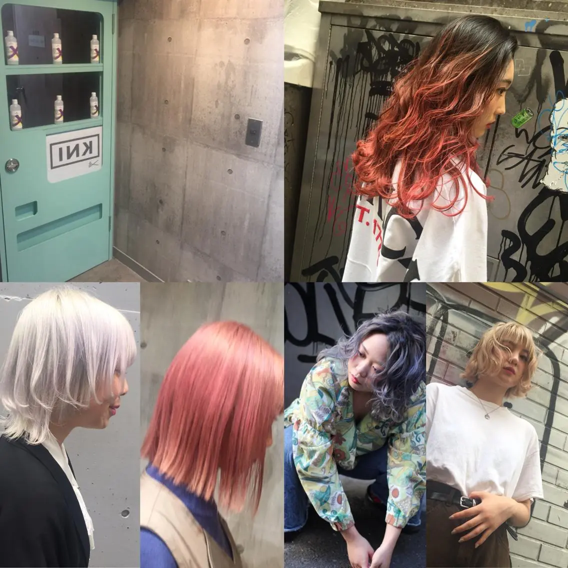 カラー ブリーチ/ウルフ特化 渋谷カルチャー交差点のヘアスタイル