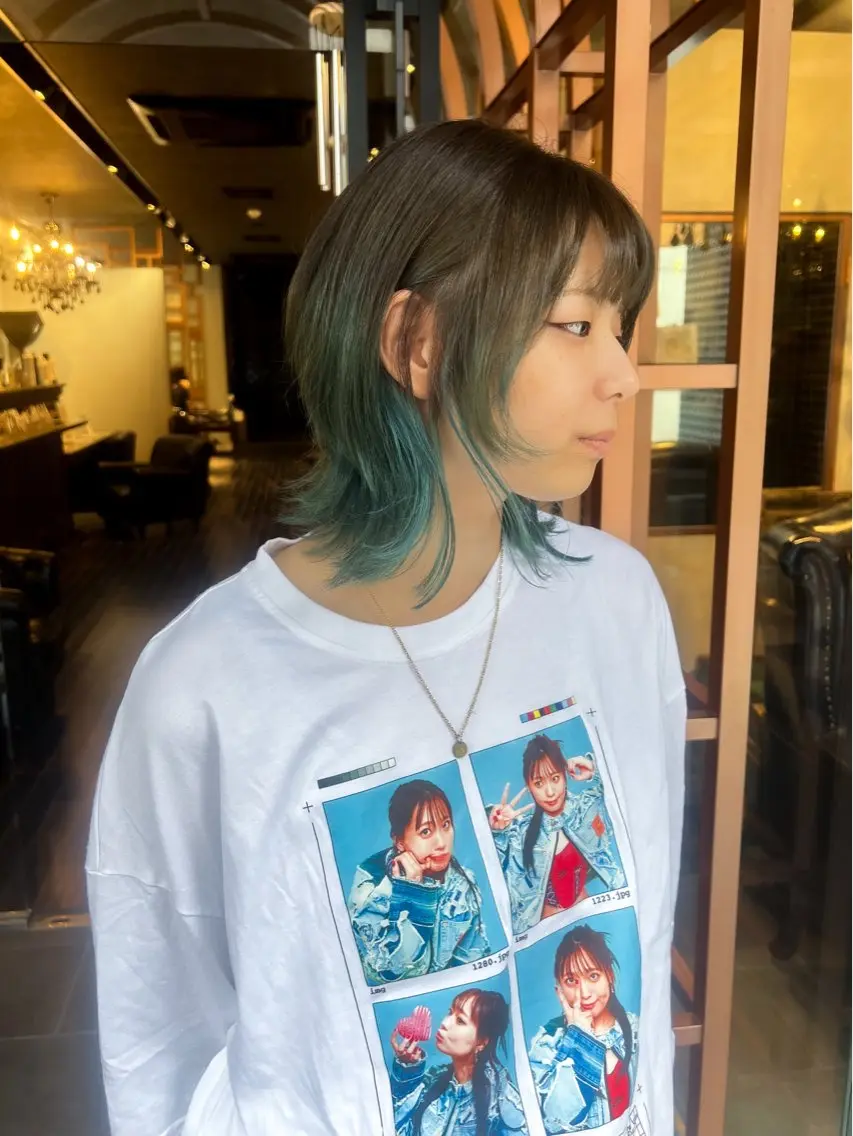 ミディアム カラー ヘアカラー トリートメント Aya/四条烏丸/ パーソナルカラーのヘアスタイル
