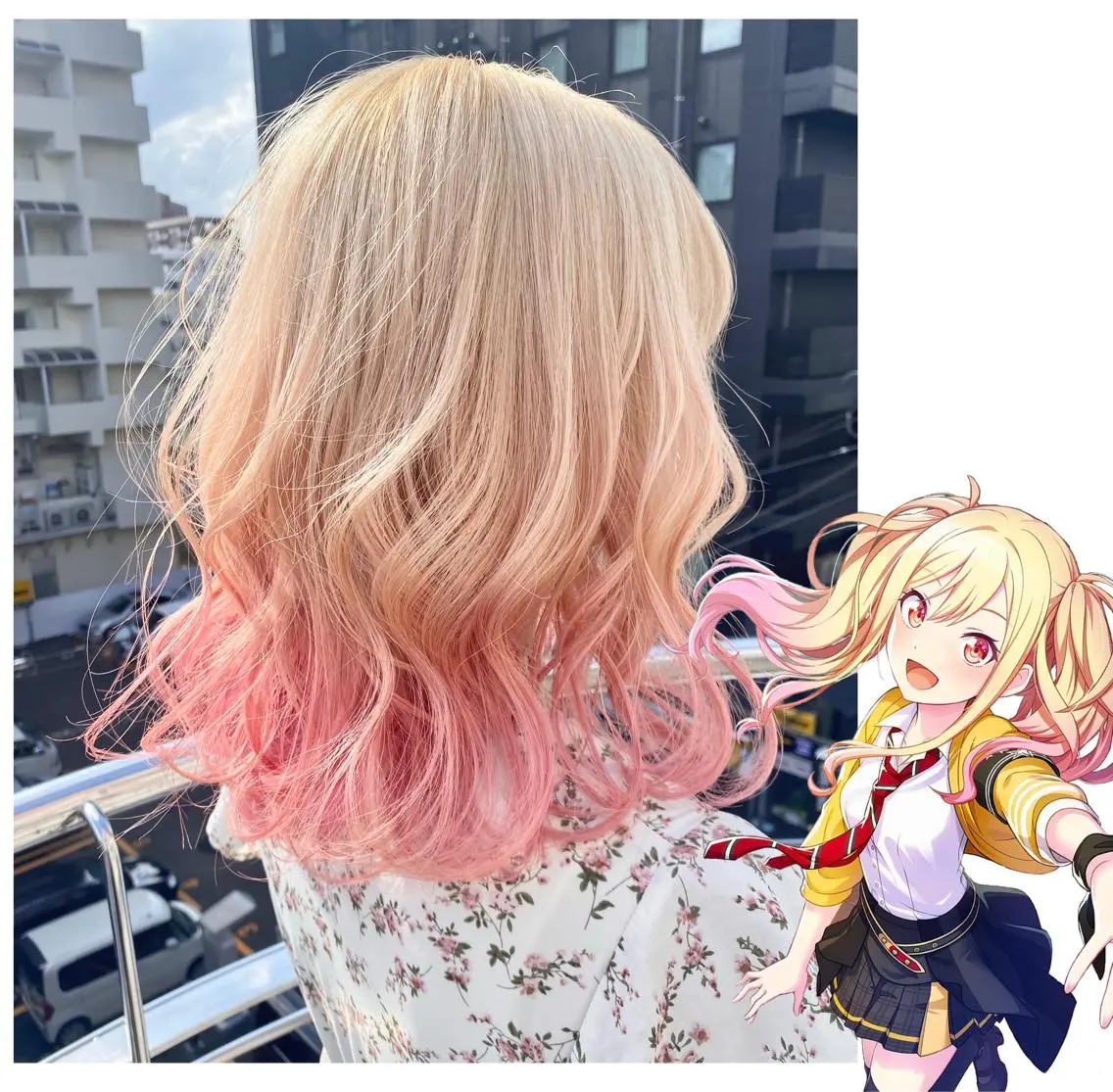 ミディアム カラー ヘアカラー TSUNO🦖 派手髪/オタク美容師のヘアスタイル