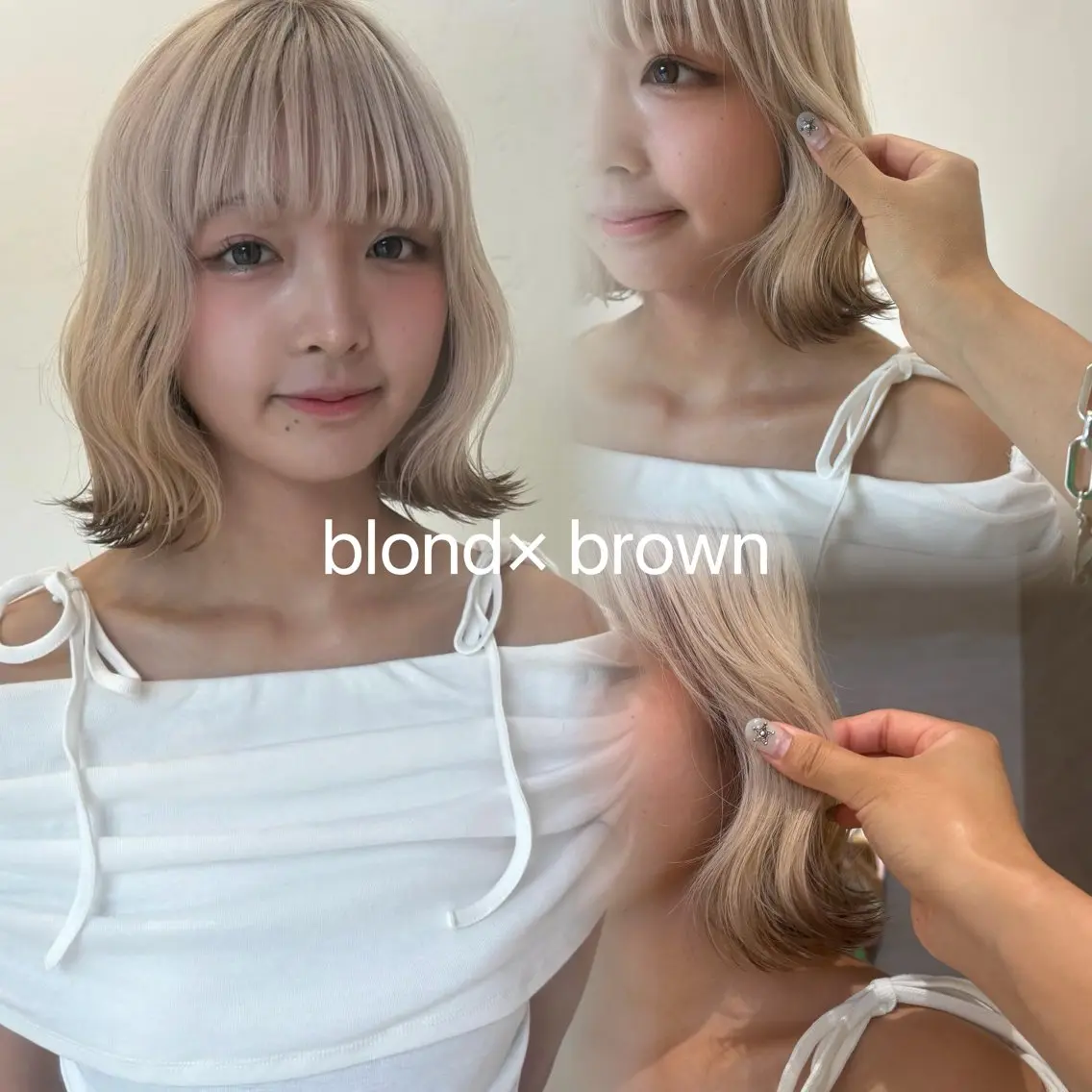 ショート カラー カット ヘアカラー トリートメント ブリーチ/韓国 ひなたのヘアスタイル