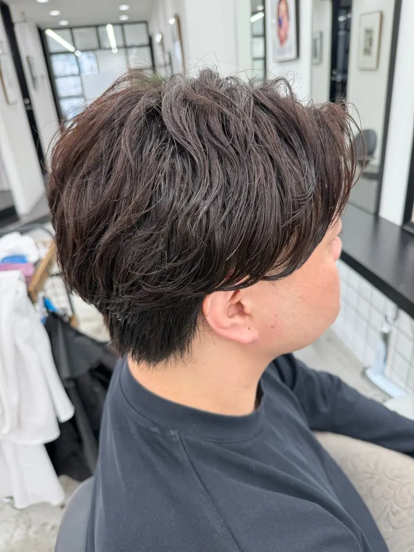 パーマ メンズ メンズパーマ ニュアンスパーマ メンズ特化美容師/栄 /本間さつきのヘアスタイル
