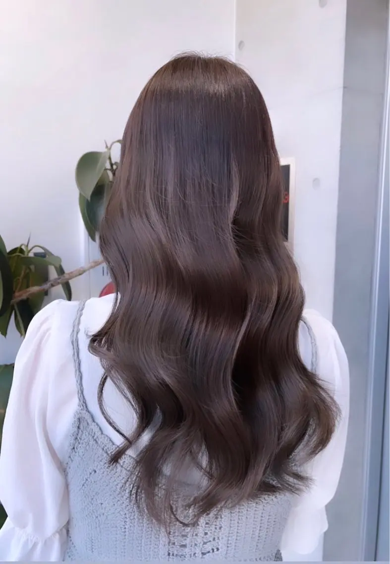 ミディアム カラー カット ヘアカラー トリートメント 🌫️大人韓国ヘア 🌫️naoyaのヘアスタイル