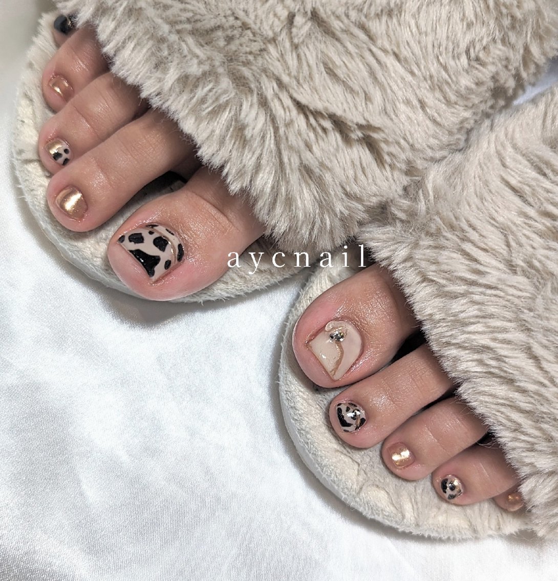 ネイル アニマル柄 ハンドネイル 推しネイル | 　aycnailのネイルデザイン
