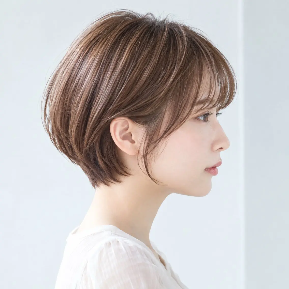 ショート ショートボブ ボブ くびれヘア ショートヘア 無料募集/大人可愛い ショートカット 日向のヘアスタイル