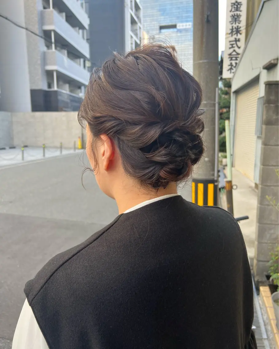 ミディアム ヘアセット 風元 亜友美のその他イメージ
