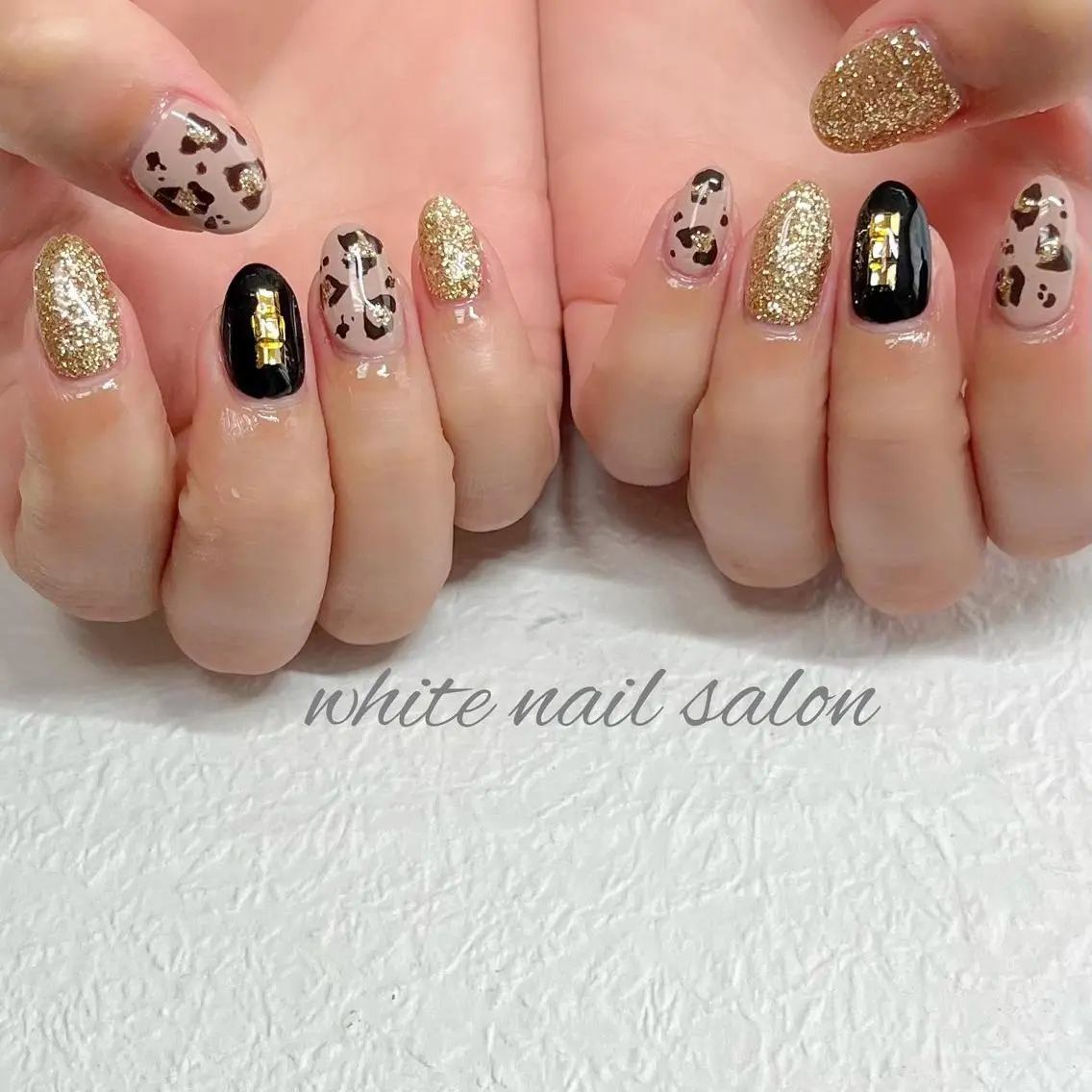 ネイル フットネイル ジェルネイル ハードジェル ラメ(グリッター) 持ち込み ハンドネイル white nail salonのネイルデザイン