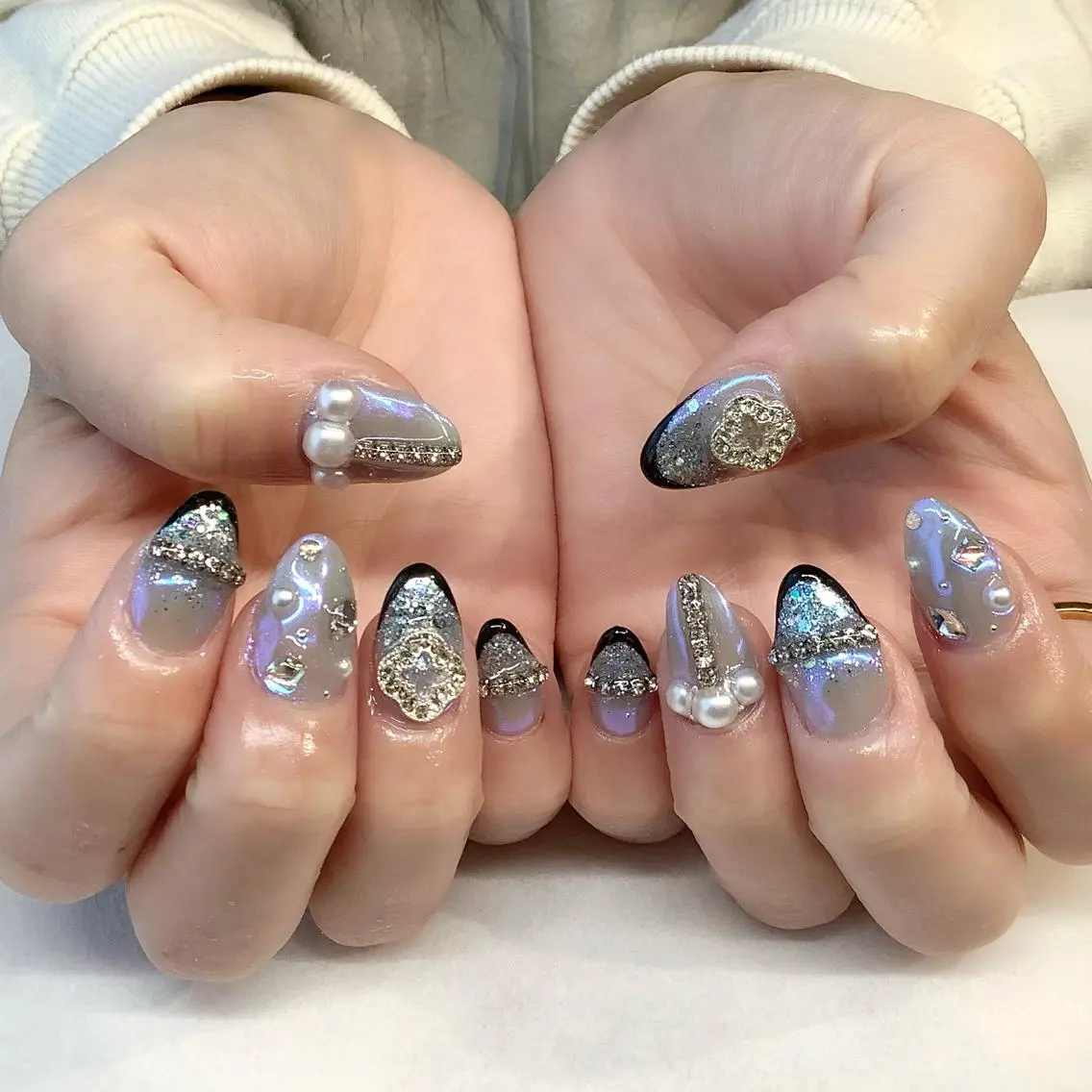 ネイル ハンドネイル 💎🐰 saki. m 🐰💎のネイルデザイン