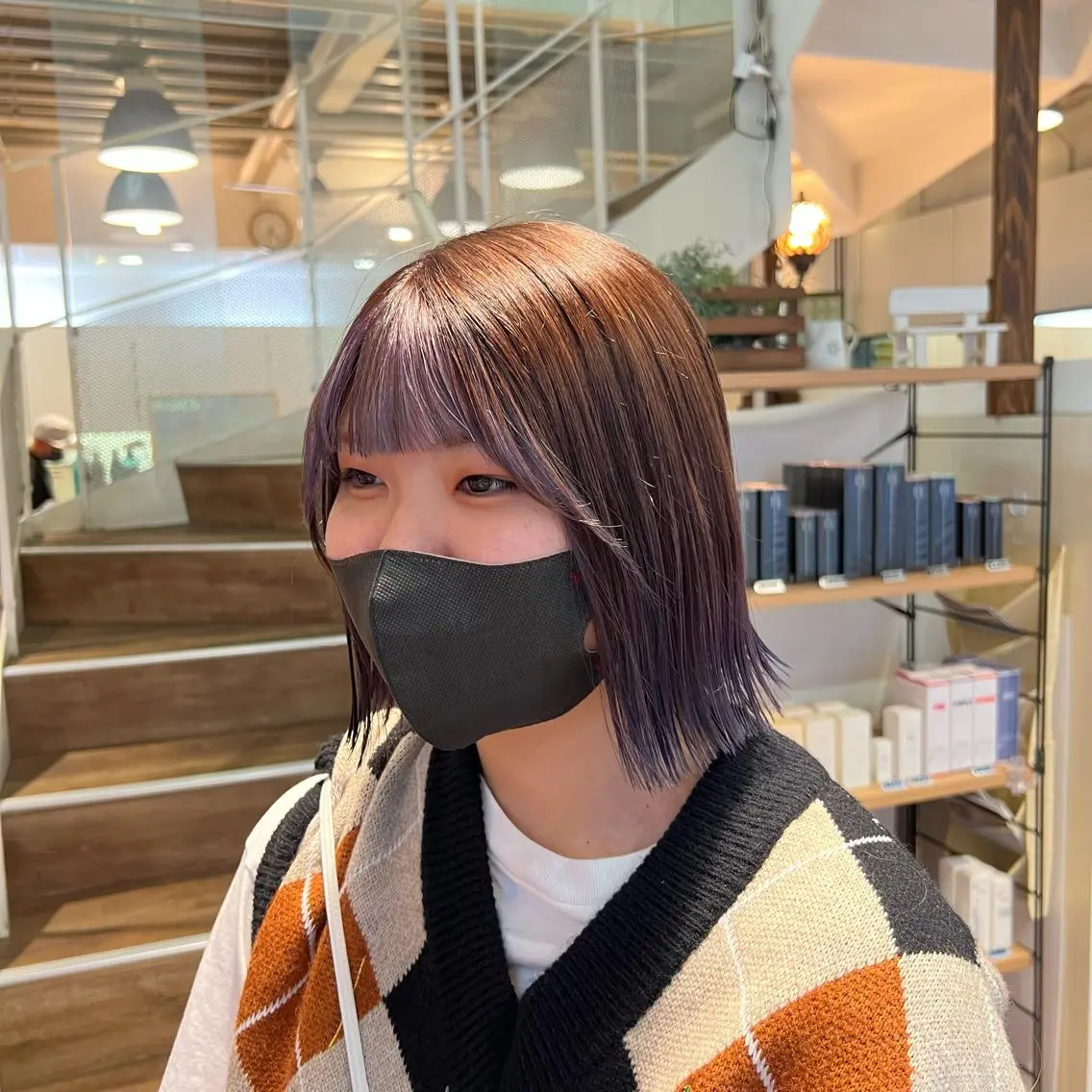 ミディアム ヘアカラー トリートメント インナーカラー♡ Nanakoのヘアスタイル