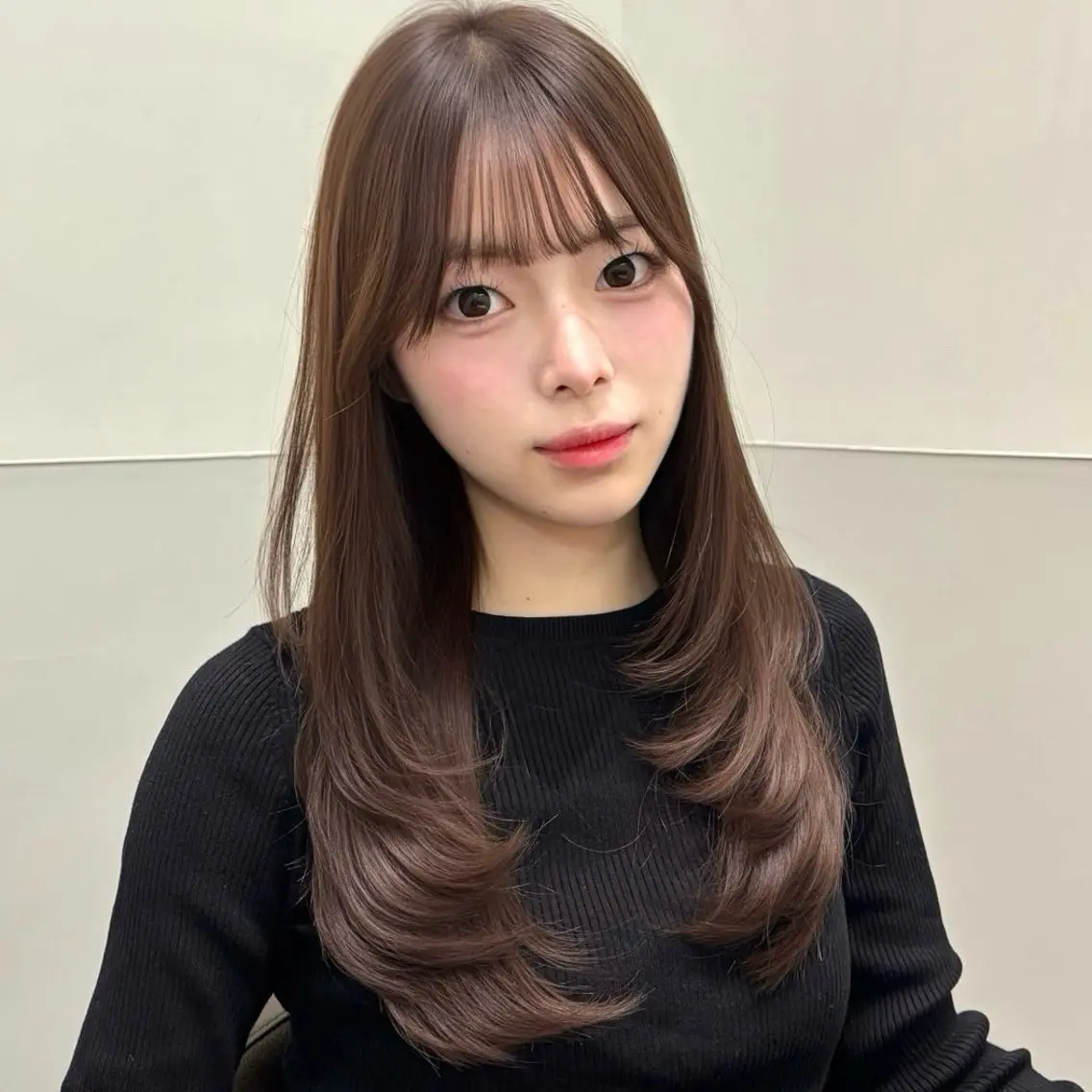 ミディアム カット ヘアカラー トリートメント ️🫧レイヤーカット /れいか️️🫧のヘアスタイル
