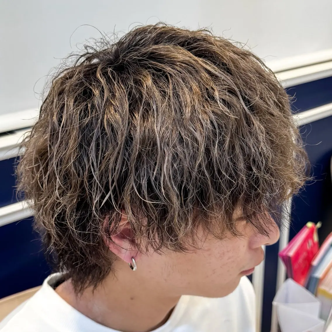 パーマ メンズ カット 吉田 新平のヘアスタイル