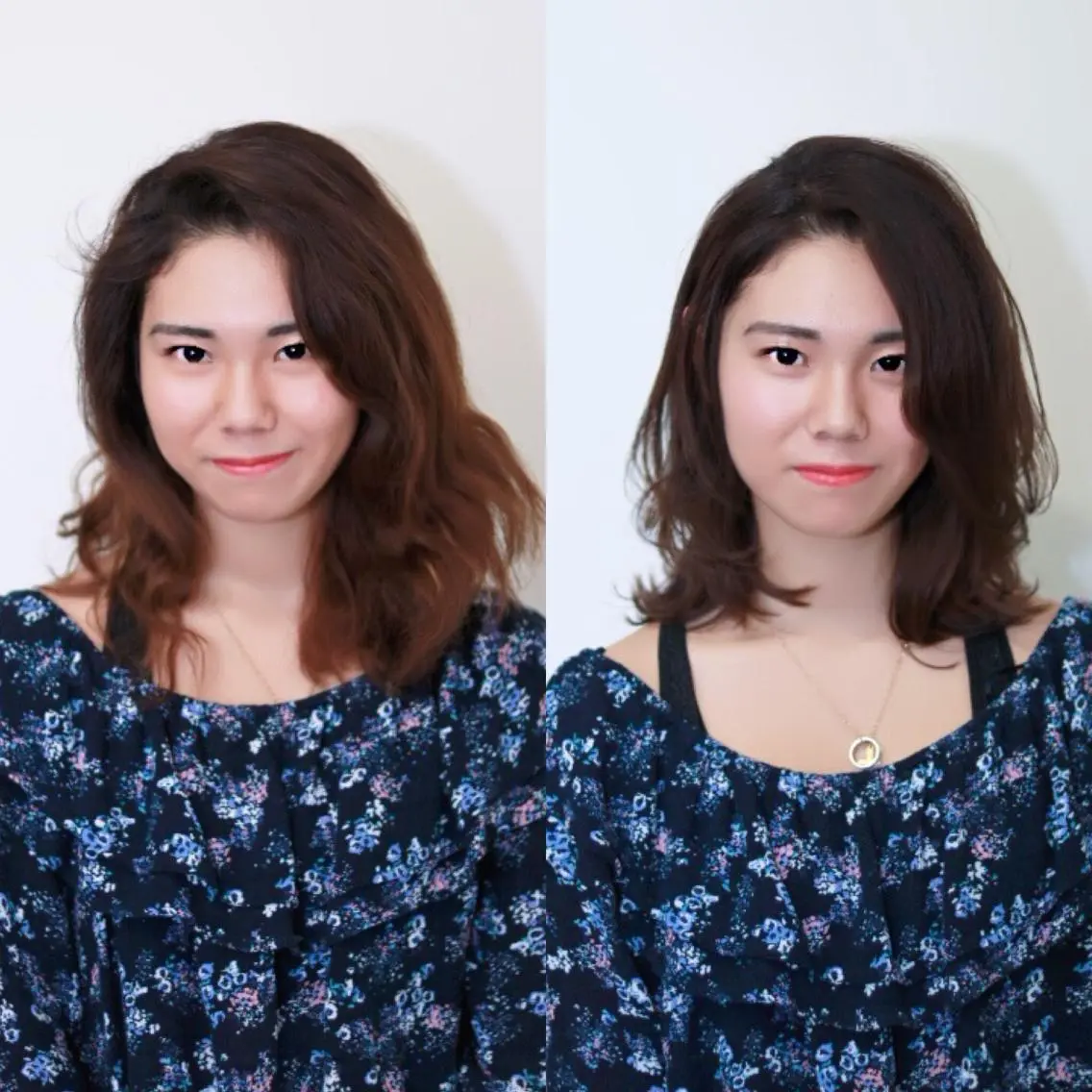 ミディアム くせ毛 似合わせカット カット ヘアカラー 韓国ヘア×髪質改善 ⭐️谷遼平⭐️のヘアスタイル