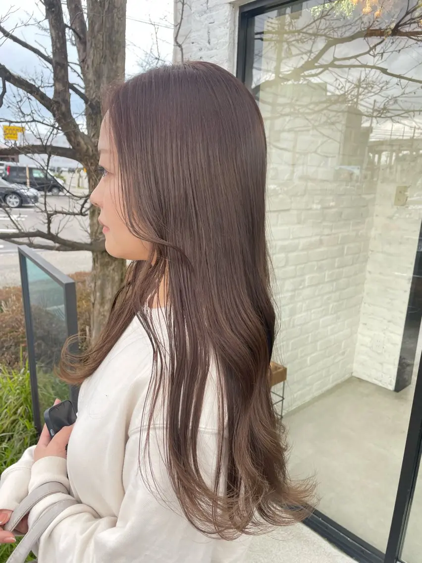 ロング ヘアカラー テラダ ユウシン西金沢のヘアスタイル