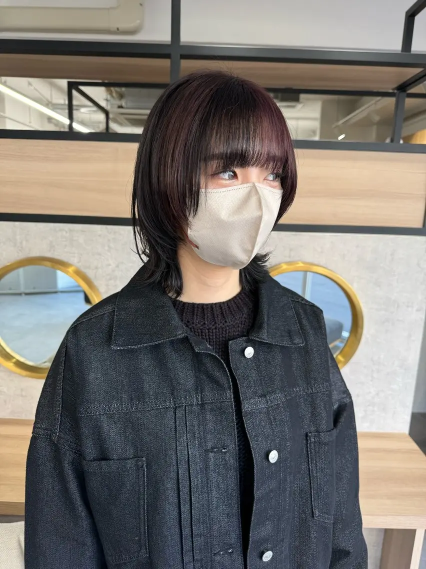 ミディアム カラー 千葉 佑月のヘアスタイル