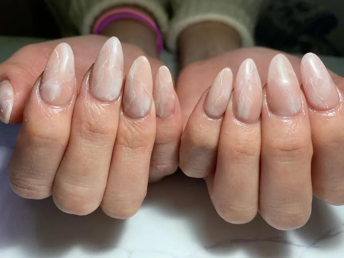 ネイル 大理石ネイル(マーブル) スカルプネイル Era nailのネイルデザイン