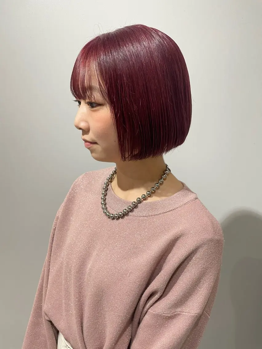 ショート ハイトーン/ボブ /Riimooaのヘアスタイル
