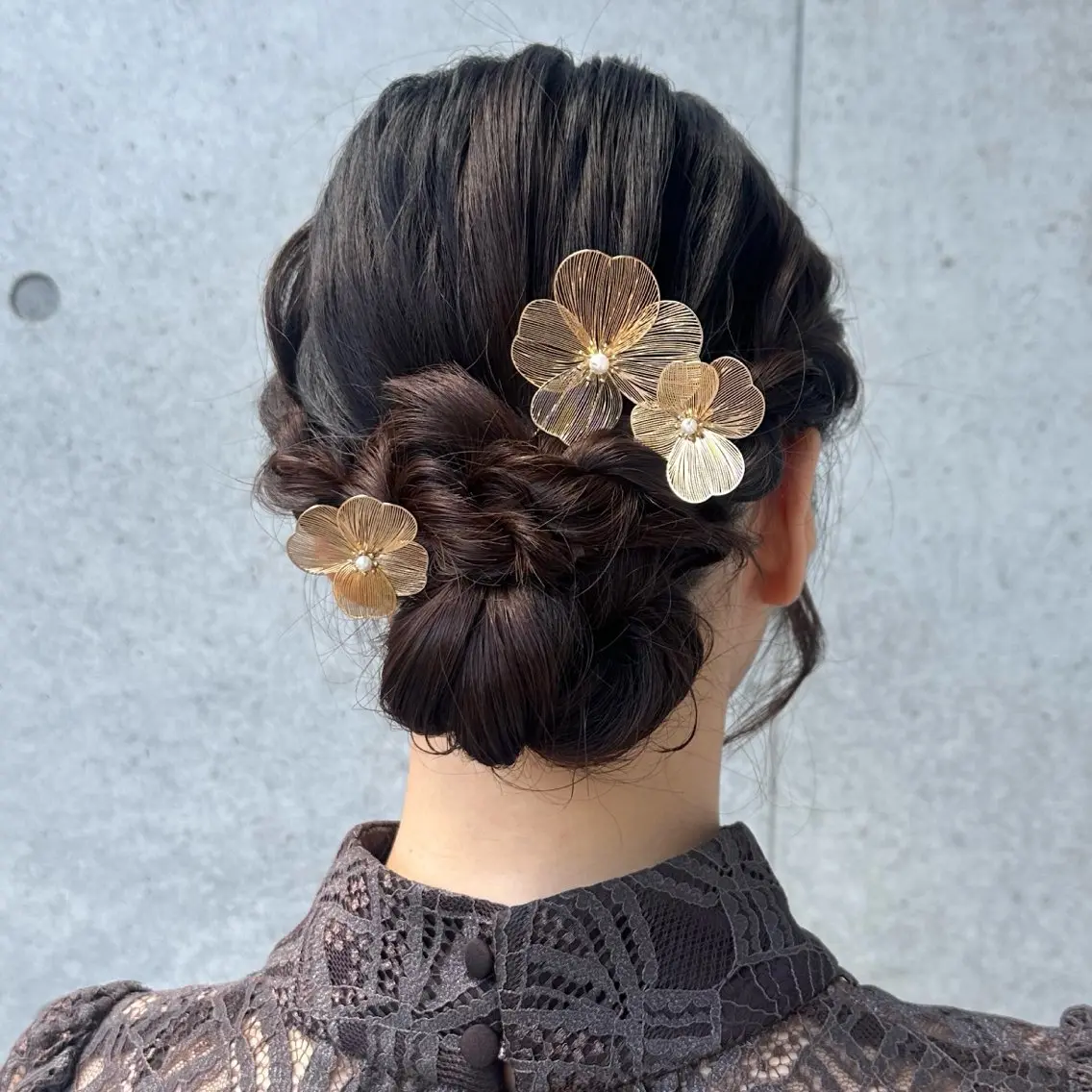 ヘアアレンジ ヘアセット 🩵髪質改善🩵潤艶 ストレート💠クルミのヘアスタイル