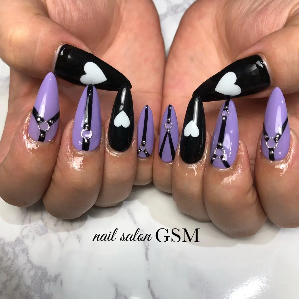 ネイル スカルプネイル ハンドネイル nail salon GSMのネイルデザイン