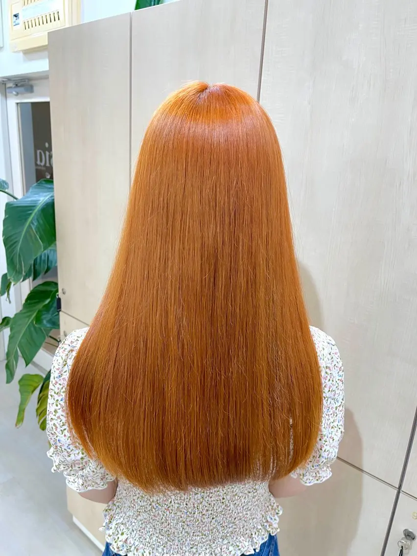 ロング ヘアカラー トリートメント ヘッドスパ ヘアセット 🪞透明感カラー🫧 縮毛矯正🥇かずきのヘアスタイル