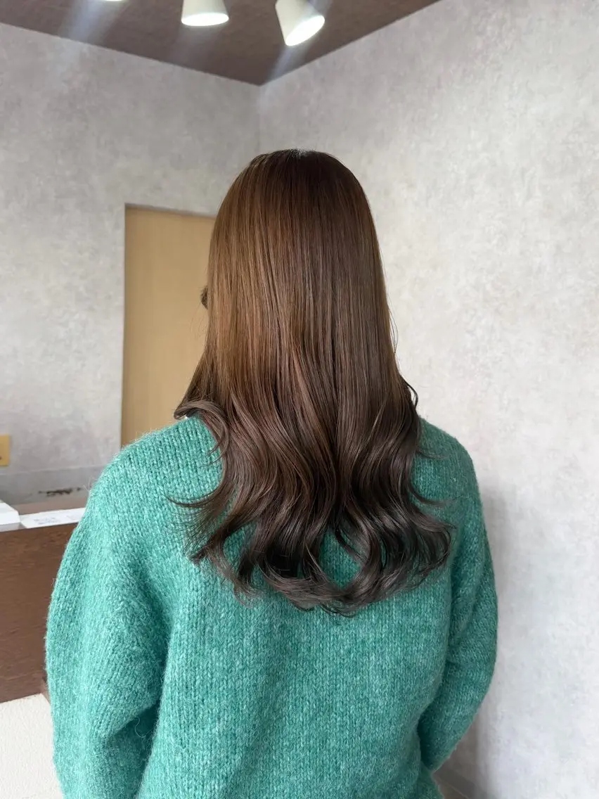 ロング カラー カット ヘアカラー トリートメント 村田梨乃/ minim hairのヘアスタイル