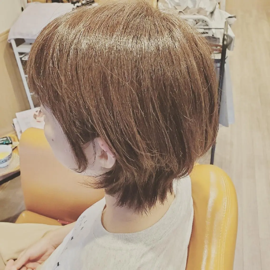 ショート カラー アディクシーカラー ブリーチ イルミナカラー 外国人風カラー トリートメント カット ヘアカラー トリートメント spa hair ark 富井直美のヘアスタイル