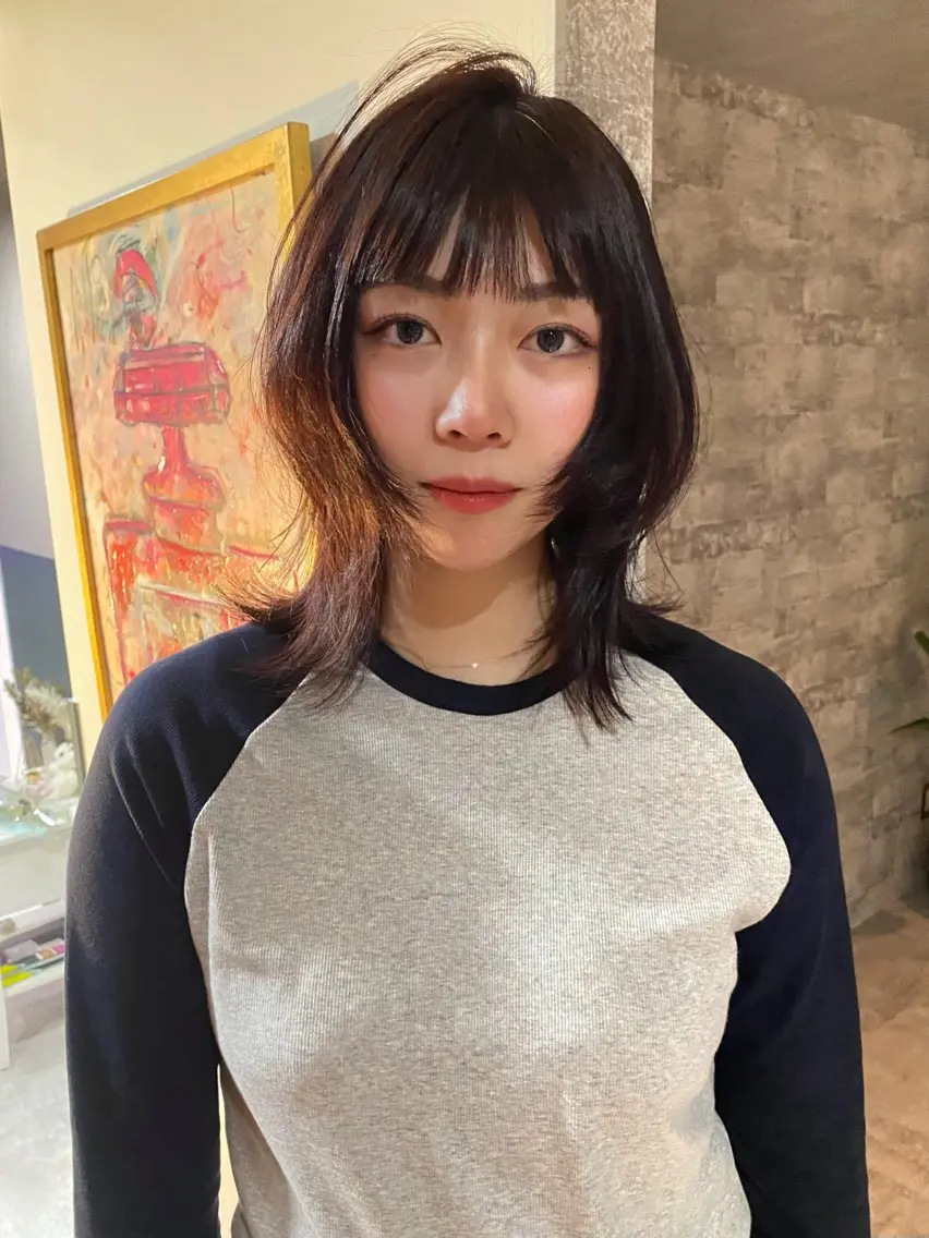 ミディアム カラー ヘアカラー トリートメント mai / linoah˚✧のヘアスタイル