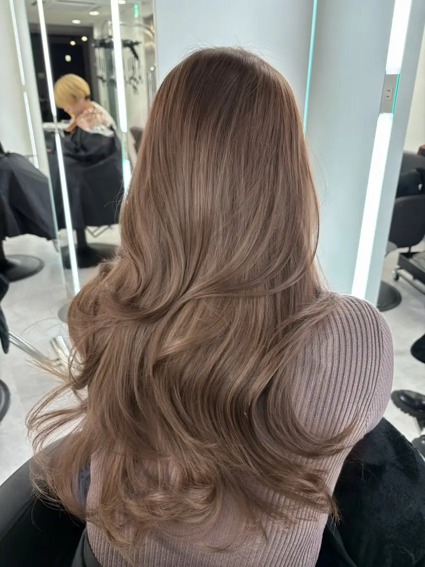 ロング カラー Ardore 韓国風カラー大阪のヘアスタイル