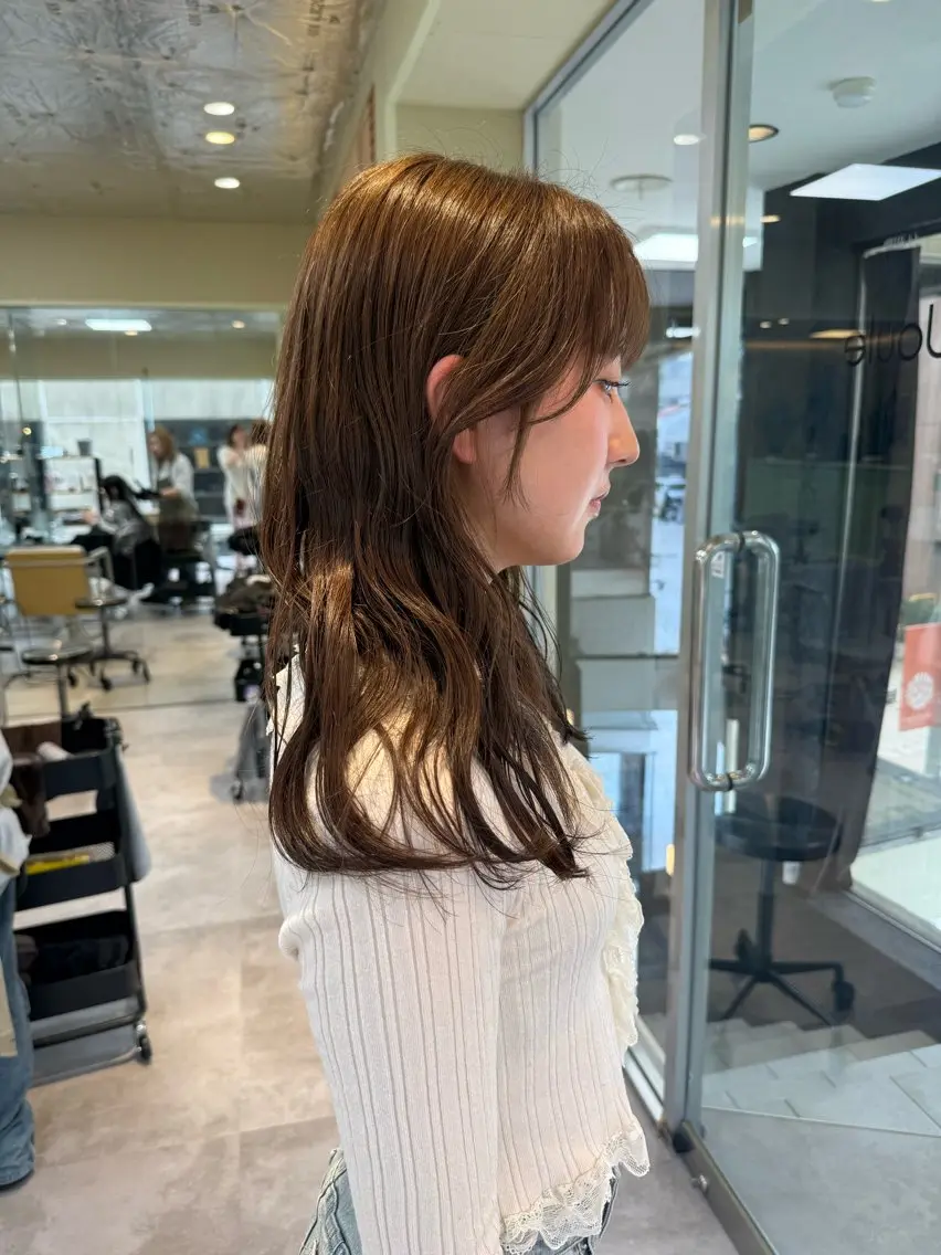 セミロング カラー カット ヘアカラー トリートメント 伶風/ ボブのヘアスタイル