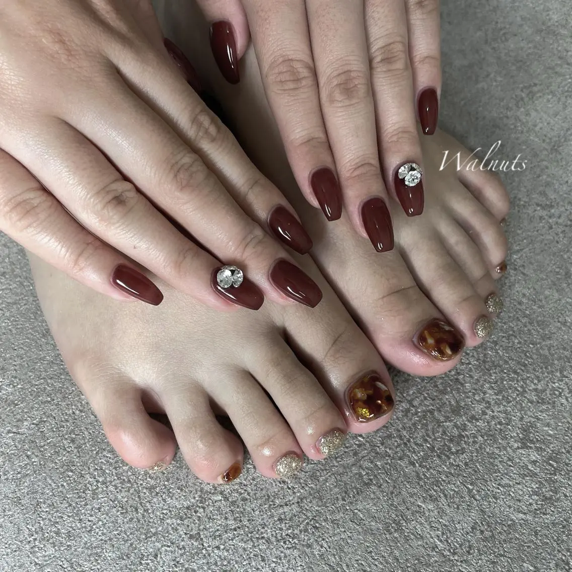 ネイル ストーンネイル Nail salon esterellaのネイルデザイン