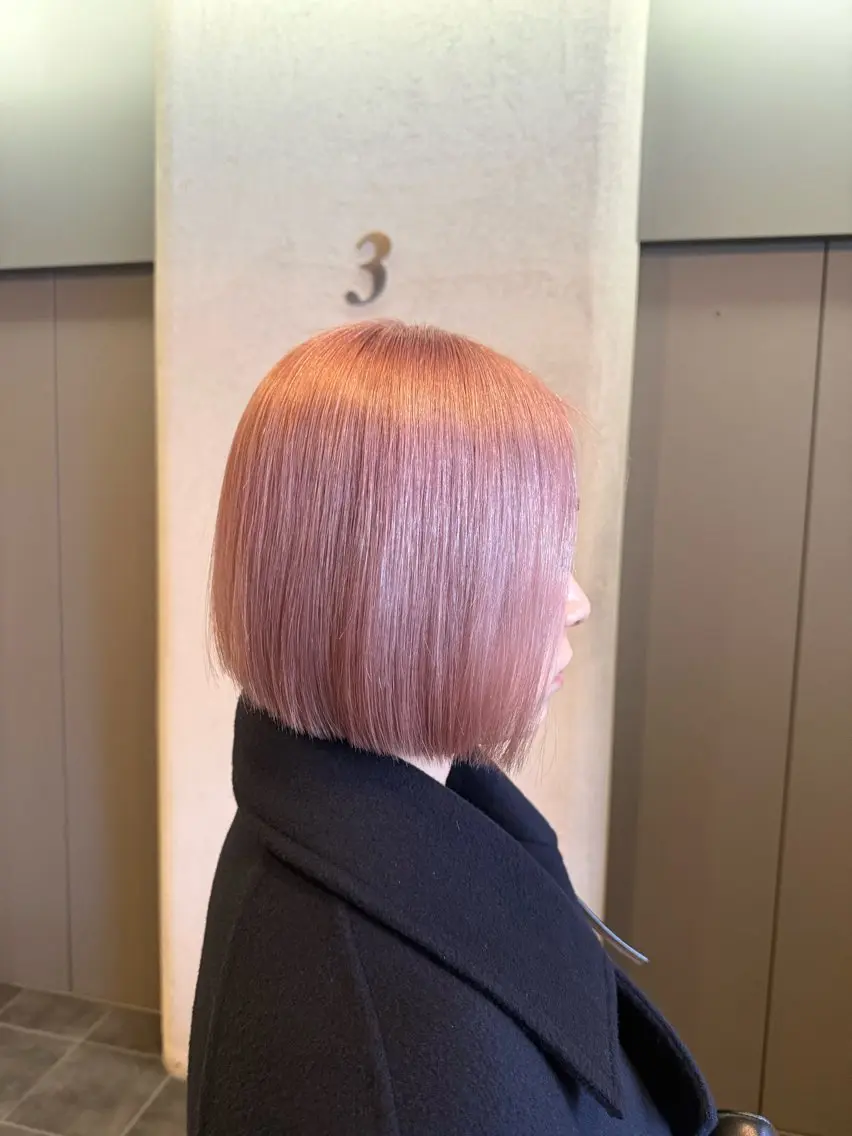 ミディアム カラー 畑中 香穂のヘアスタイル
