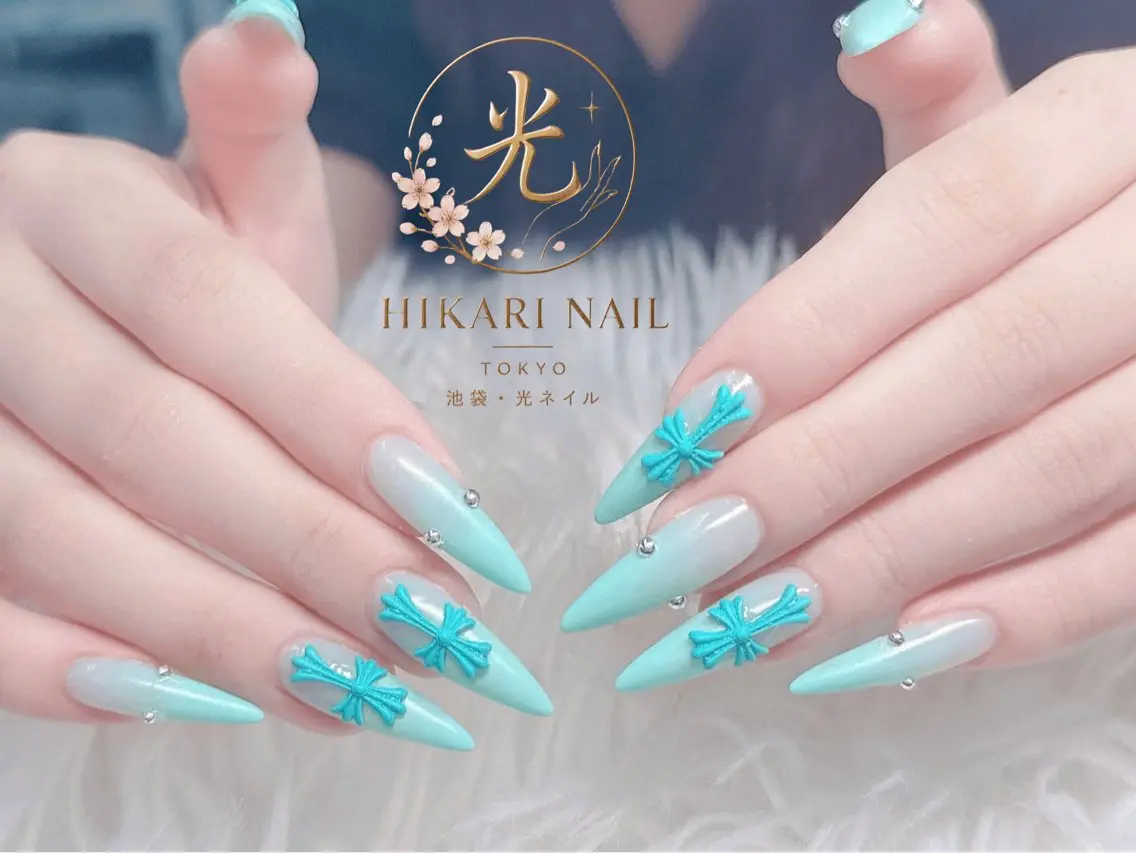 ネイル チークネイル 長さ出し フレンチネイル ガーリー ハロウィン ハンドネイル HikariNail Ikebukuroのネイルデザイン