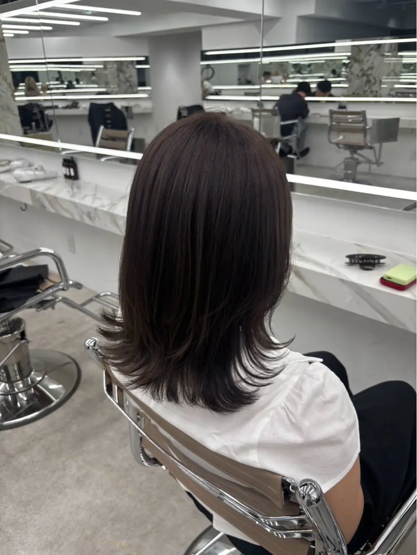 ミディアム カット ヘアカラー のあ \ LIERU🥨のヘアスタイル