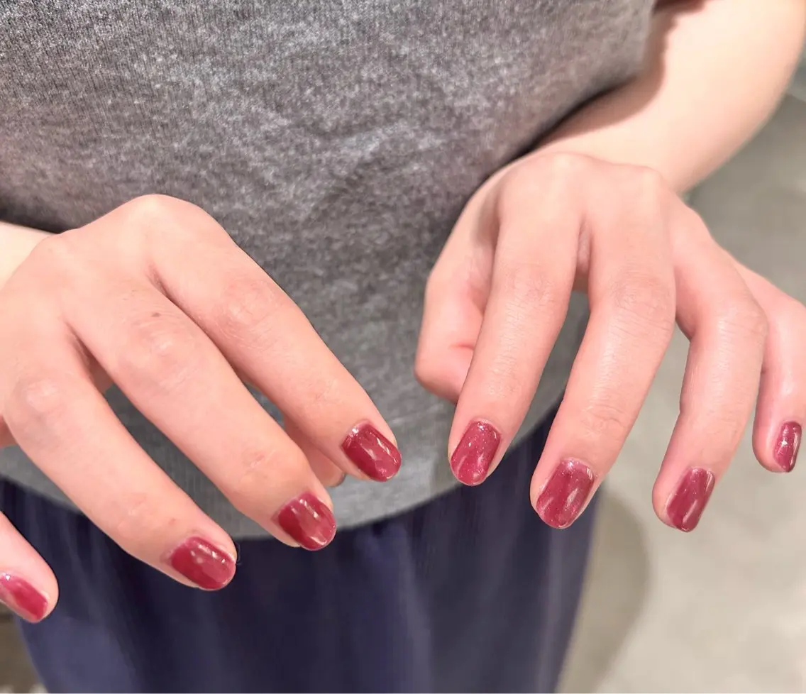 ネイル ボルドー chamo YUIのネイルデザイン