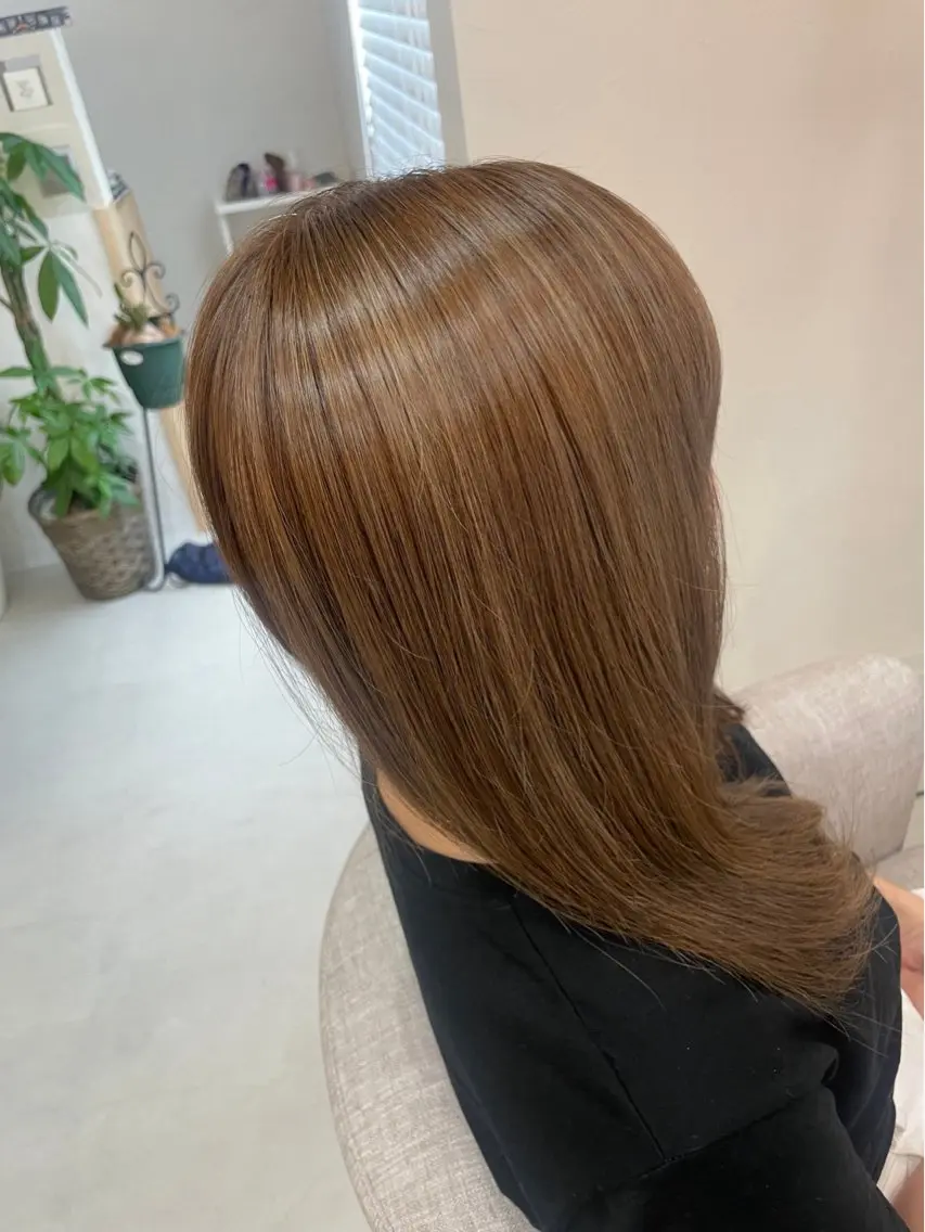 ロング カラー ハイライトカラー ハイライト 村松 優美のヘアスタイル