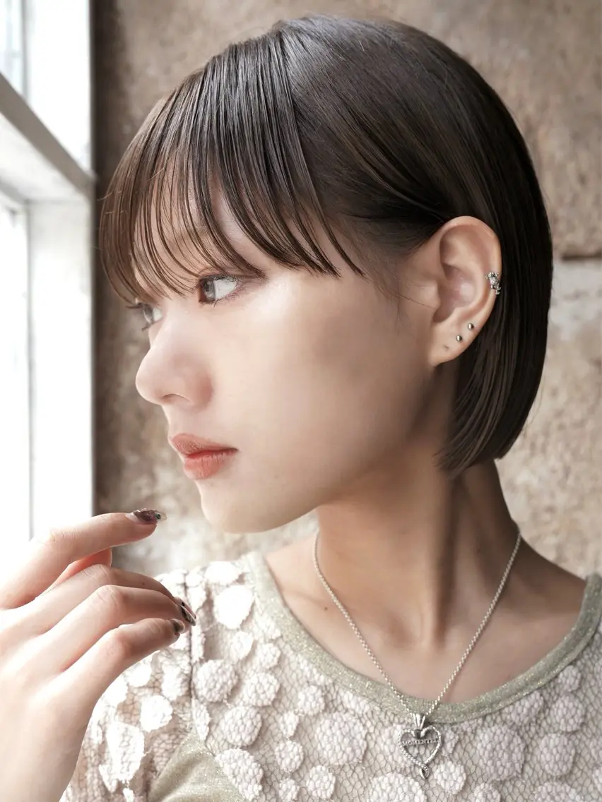【U24限定】◎伸ばしたい方オススメ◎メンテナンスcut+髪質改善縮毛矯正✨うる艶TR無料✨の写真